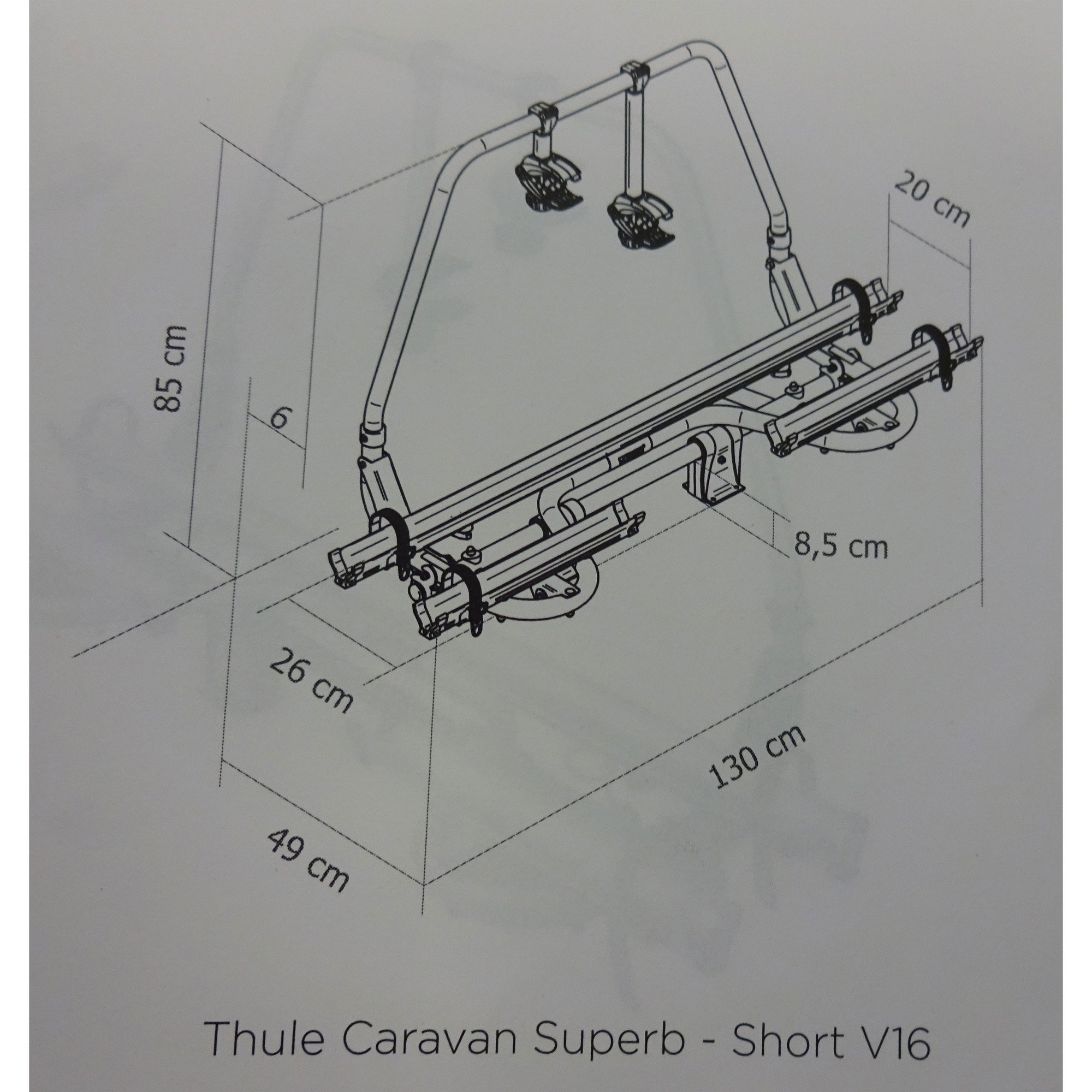 Behoort Amfibisch kiem Thule fietsendrager Superb SV16 Short version dissel